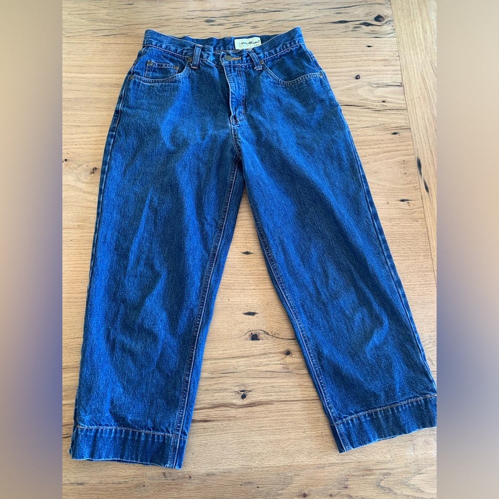 Eddie Bauer‎ Wise Leg Cropped Jeans Blue Women’s 4 Preloved